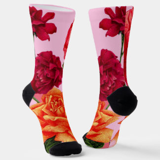Rosenmuster Socken