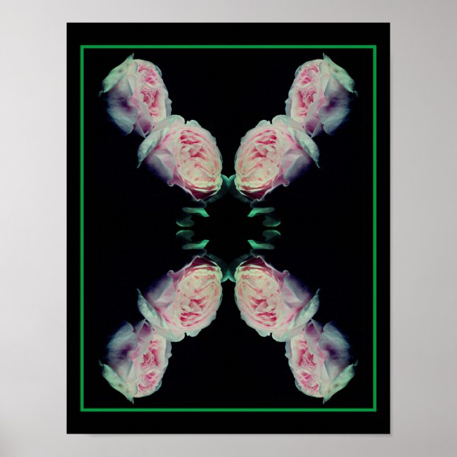 Rosenpaare Abstrakt Poster (Vorne)