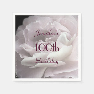 Rosenpapier Napkins, 100. Geburtstagsparty Serviette