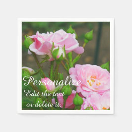 Rosenpapier-Party Napkins in hellrosa Serviette