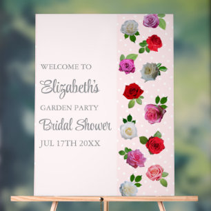 Rosenparty Junggesellinnenabschied Acrylschild