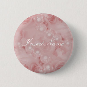 Rosenperlen-Rosaromantische Namensumbauten Button