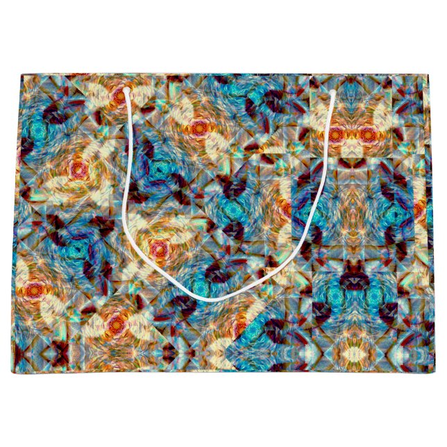 Rosenprismen-Wirbel Große Geschenktüte (Vorderseite)