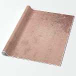 Rosenpulver Gold Grunge Metallisches Rotkupfer Geschenkpapier<br><div class="desc">Eine moderne Verpackung mit metallischer Pulverstruktur mit Imitaten Rose goldfarben. Glam und Chic Delicate Wrapping Paper</div>