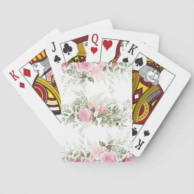 Rosenradkarten Spielkarten (Rückseite)