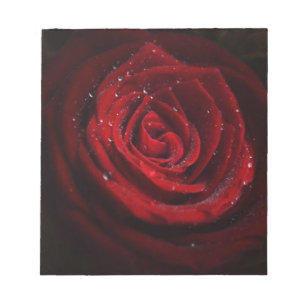 Rosenreben Herz Muster Blume Frieden Liebe Schicks Notizblock