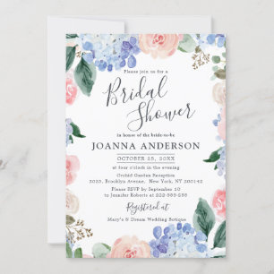 Rosenrosen-Brautparty Einladung