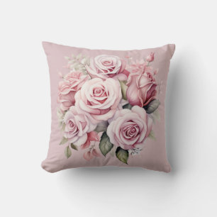 Rosenrosen Klassisches Blumengebirge Kissen