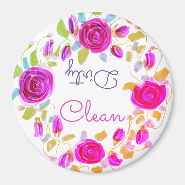 Rosenrosen mit Lila Magnet (Vorne)