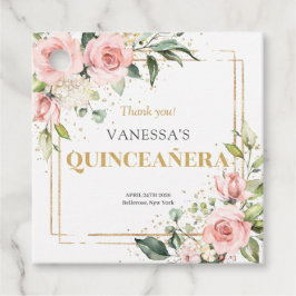 Rosenrosen, Rosa Boho Geschenkanhänger