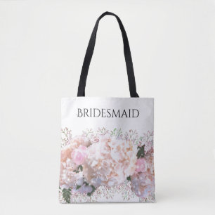 Rosenrosen, rosa Hydrangeas