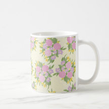 Rosenrosen, Rose und Gelbe Blumen Tasse
