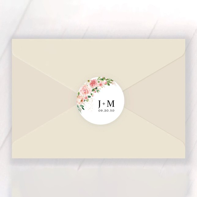 Rosenrosen, rot, klassisch, runder Sticker (Von Creator hochgeladen)