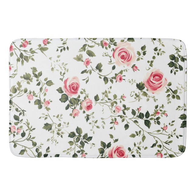 Rosenrosen, Vintag Badematte (Vorderseite)