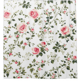 Rosenrosen, Vintag Duschvorhang