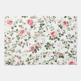 Rosenrosen, Vintag Geschirrtuch