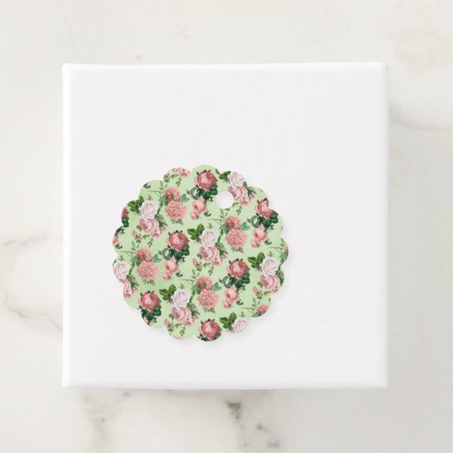 Rosenrosen Vintag Style Geschenkanhänger (Beispiel)