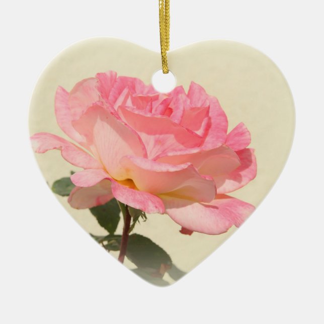 Rosenschmuck Keramik Ornament (Vorne)