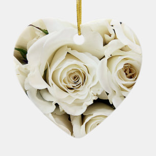 Rosenschmuck Keramik Ornament
