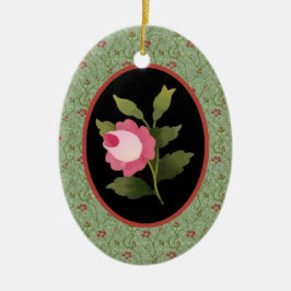 Rosenschmuck Keramikornament