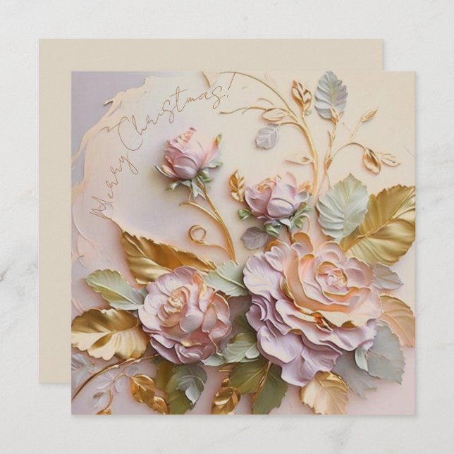 Rosenskulptur in Rosa (Vorne/Hinten)