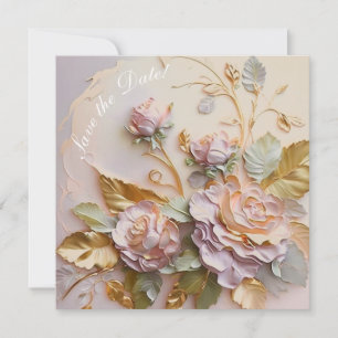 Rosenskulptur in Rosa Ankündigung