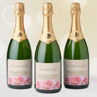 Rosensteine auf der Glitzy Pale Taupe Champagne La