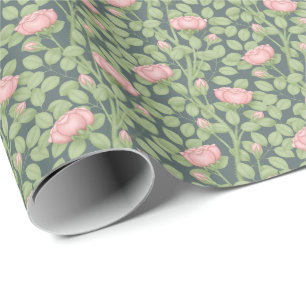 Rosensteine aus Schieferblau Geschenkpapier