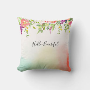 Rosensteine Gefärbte Krawatte Floral Kissen