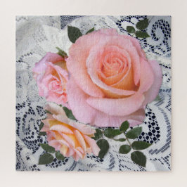 Rosenstrahlen im Hintergrund Puzzle