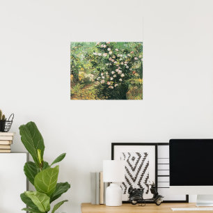 Rosenstrauch in Blüte von Vincent van Gogh Poster