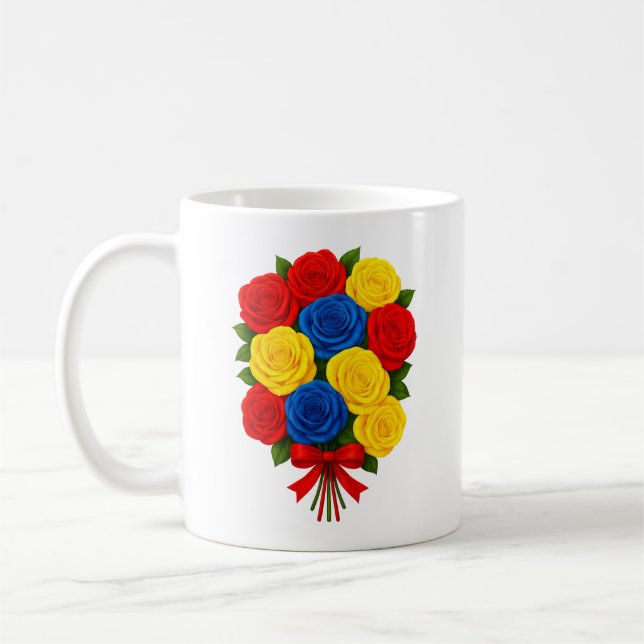 Rosenstrauß-Klassiktasse Kaffeetasse (Links)