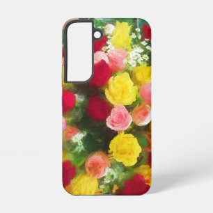 Rosenstrauß-Malerei - Süße originelle Blumenkunst Samsung Galaxy Hülle