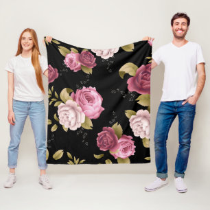 Rosensträuße 3 fleecedecke