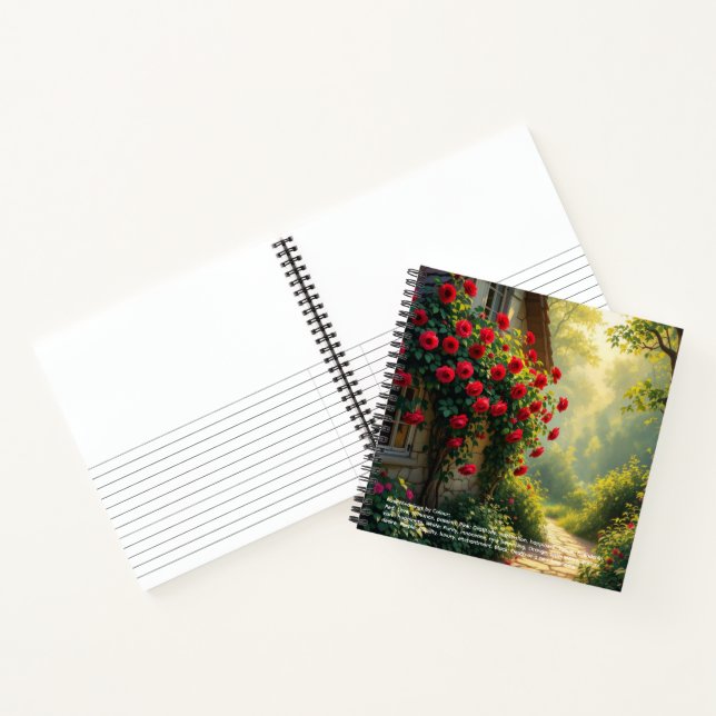 Rosensymbolik Notizbuch (Innenseite)