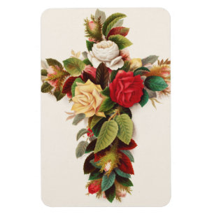 Rosentreuz, viktorianische Ära Illustration Magnet