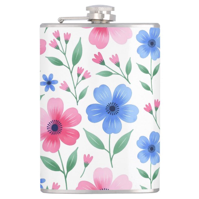 Rosenwasser-Blüten-Delight Flachmann (Vorderseite)