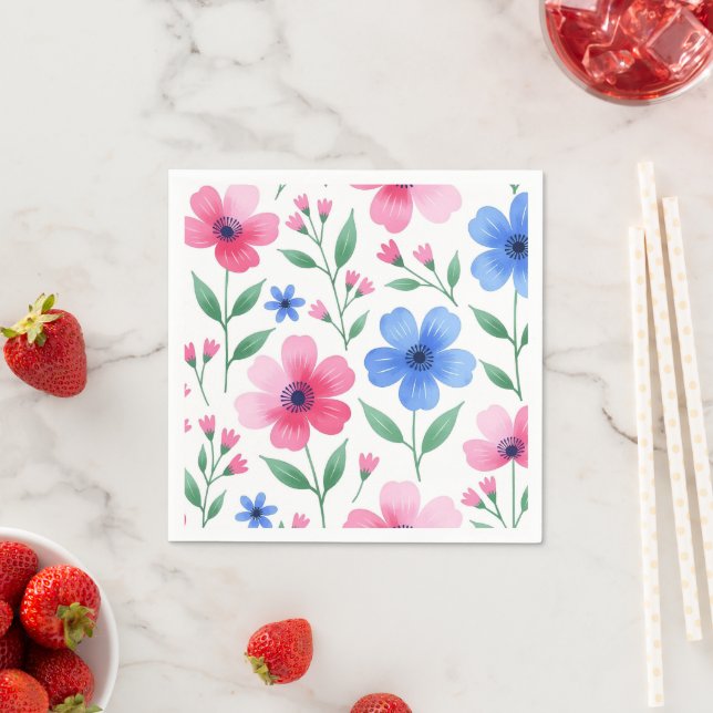 Rosenwasser-Blüten-Delight Serviette (Beispiel)