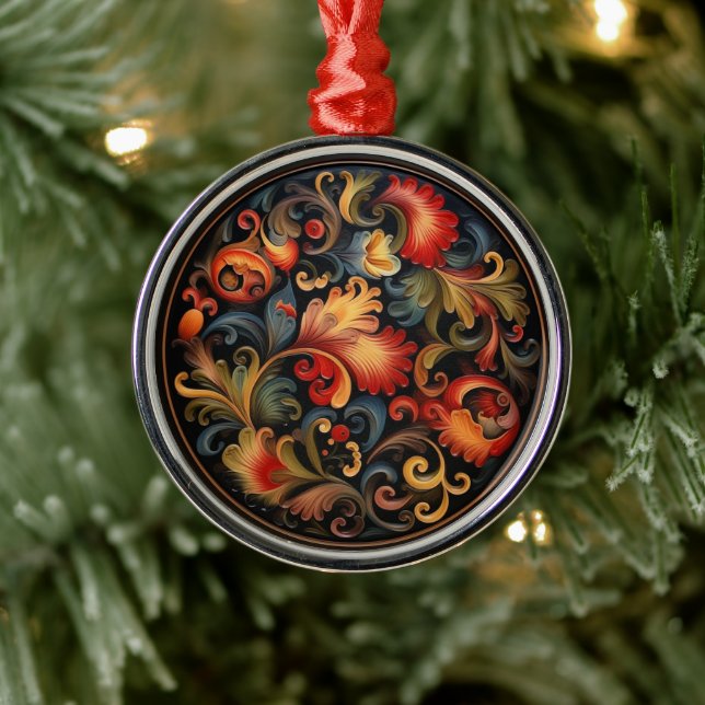 Rosepaint Modern 2 von 6 Ornament Aus Metall (Baum)