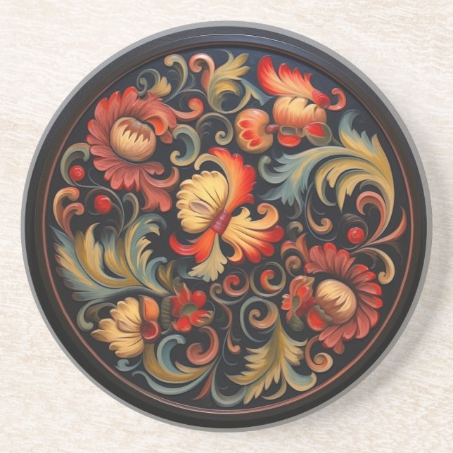 Rosepaint Modern 6 von 6 Getränkeuntersetzer (Vorne)