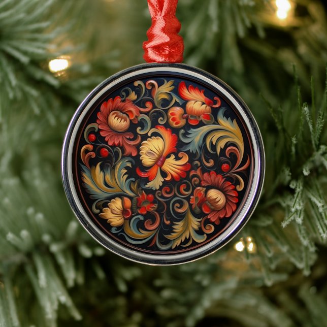 Rosepaint Modern 6 von 6 Ornament Aus Metall (Baum)