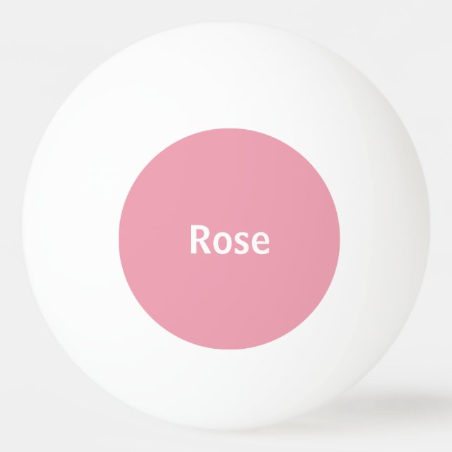 Roserosa personalisiertes Ping Pong Paddel Tischtennisball (Vorderseite)