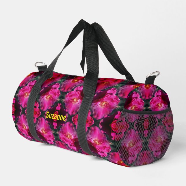 Roses Abstrakt Personalisiert Duffle Bag (Rechte Ecke)