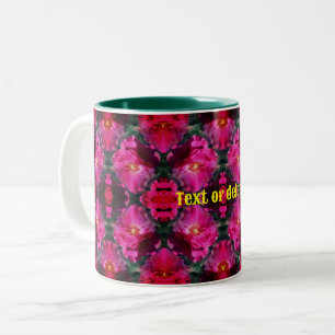 Roses Abstrakte Art und Weise Personalisiert Zweifarbige Tasse