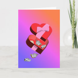 Roses are red, chocolates are gone karte