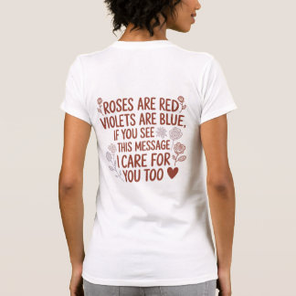 Roses Are Red Kindness Quote Tee