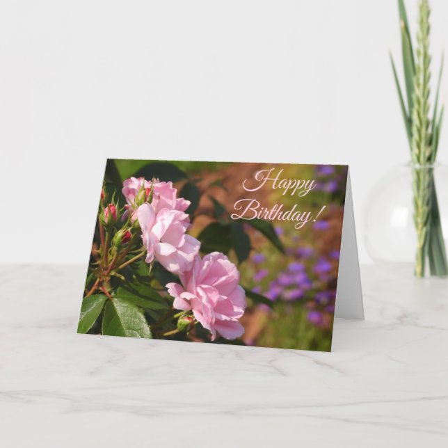 Roses Birthday Karte (Vorderseite)