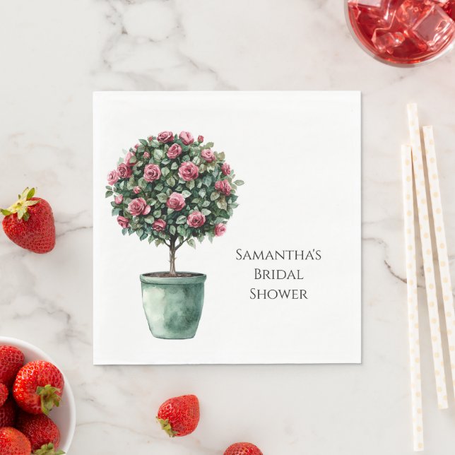 Roses Blumenbaum Brautparty Serviette (Beispiel)