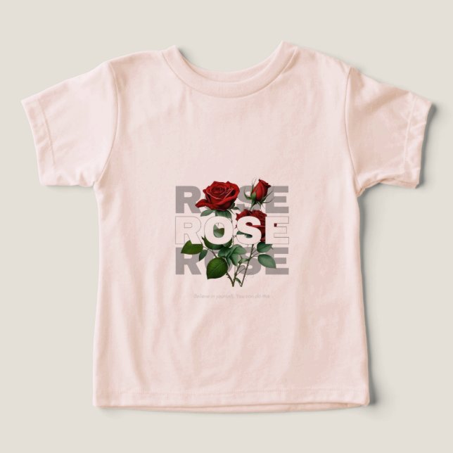 ROSES BLUMENDESIGN T-SHIRT FÜR KINDER  (Design Vorderseite)