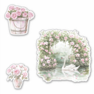 Roses Blumengarten Aufkleber